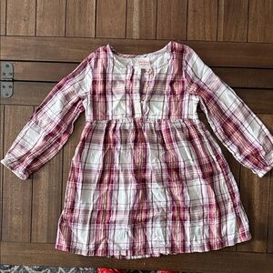 Jumping Beans Purple Plaid Button-Up Dress